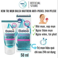 Kem chấm mụn Balea Hautrein Anti-Pickel 24h Pflege giúp khô mụn xẹp mụn nhanh chóng 50ml - Hàng nội
