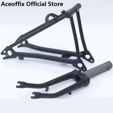 Bike Frame Chromium-molybdenum Steel For Brompton P Line Frame Rear Triangle Frame Front Fork Bike P