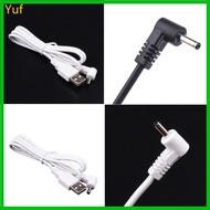 Yuf USB Male to 90 Degree 3 5mmx1 35mm for Power Male Plug 5V Cable 100cm 3 3ft