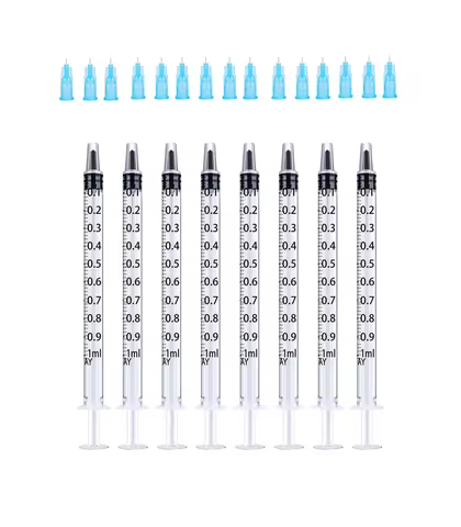 1ML Syringes+34g4mm Needle Injection Tool Disposable Sterile Individually Packed Beauty Painless Sma
