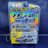 Diecast Pop Race CHASE CAR Enigma Exclusive Edition Mooneyes 10 Pandem Civic EG6 Chrome metal Rubber