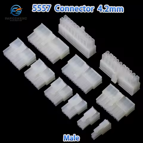 10pcs/lot 5557-R 5557 4.2mm Automotive wiring harness connector male 2 - 12 pin for PC/computer grap