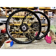 FREE BALANCING - ALLOY RIM 18inci COMPLATED SET EX5 Y125z DREAM Y110 Lc135 Srlz RG RGV KRISS KRISS2