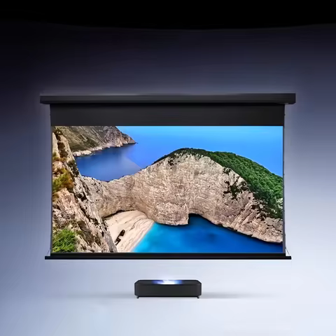 T Prism Ambient Light Rejecting Projection Screen 150 inch Motorized Projector Screen ALR CLR Screen