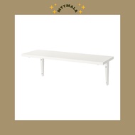Sibbhult / BURHULT, White Wall Shelf 59x20 cm