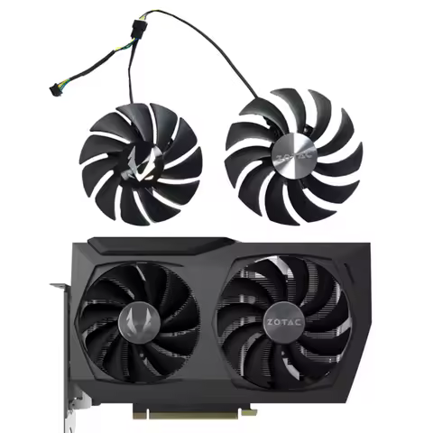2PCS/SET 88MM/100MM RTX 3060、3070 Twin Rand GPU Fan,For ZOTAC RTX 3060、3060 TI、3070、3070 Ti Twin Ran