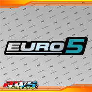 Euro 5 Emblem Embossed Sticker