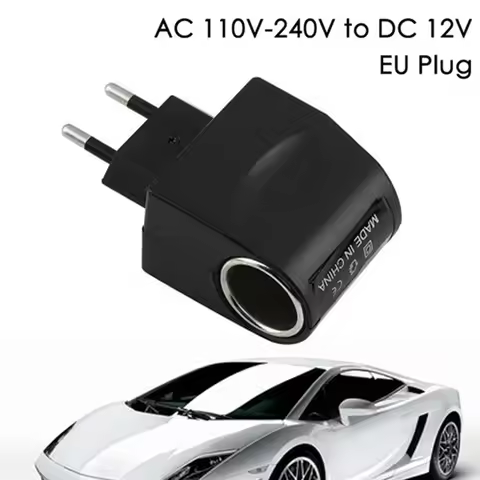Cigarette Lighter Socket Car Lighter Power Adapter 220V To 12V Car Charger AC To DC Car Socket EU Pl