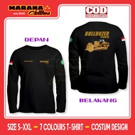 Bulldozer Operator CAT D8R T-Shirt Free Your Name DB Long Sleeve Distro T-Shirt