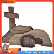 [In Stock]Wooden Easter Tomb Scene Decoration the Empty Tomb Easter Scene and