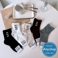 Anyshop Korean Socks Bow Series Plain Stockings Bow Socks Girls Socks Curling Side Socks Korean Sock