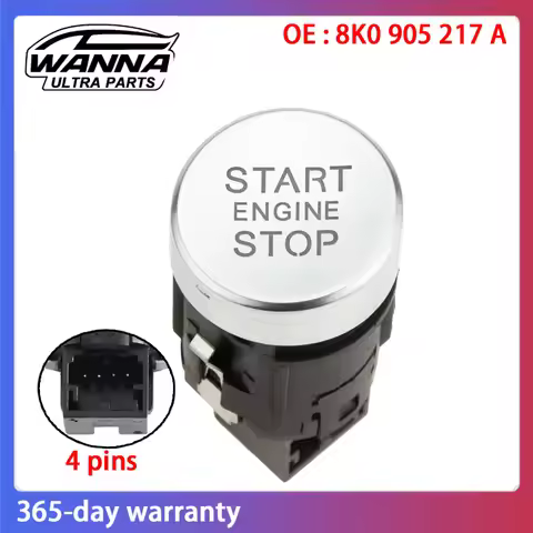 Start Stop Engine Switch Ignition Button OE Quality 8K0905217A For Audi A4 B8 2010-2016 S4 A5 S5 Q5 