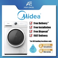 MIDEA MF100W75 7.5KG WHITE FRONT LOAD WASHING MACHINE