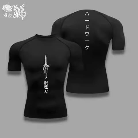 Toji Compression Shirt Sportswear Gymwear Gym Jujutsu Kaisen Compressions Anime Fushiguro Clothing Z
