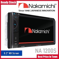 Nakamichi NA1200S 6.2" HD Screen Double Din Player | Bluetooth, USB, FM, CD and DVD