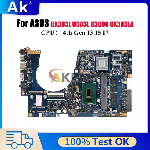 UX303LA Laptop Motherboard For ASUS ZenBook BX303L U303L UX303LA UX303L UX303LNB UX303LN UX303LB U30