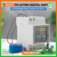 MCB Meteran Listrik Digital Display Din Rail Single Phase 300V - AIYAA STOREE