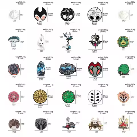 Game Hollow Knight: Silksong Hornet Moss Mother Cosplay Costume Props Metal Badge Pin Alloy Brooch A