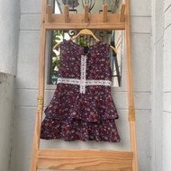 2hand floral shirt, waist 70cm, length 62cm, code 273