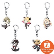Anime Angels of Death Keychain Cartoon Figure Satsuriku No Tenshi Foster Isaac Rachel Acrylic P