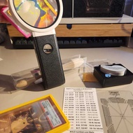 SG Card Grading Tool - Centering Tool, UV Light Torch, 10X Magnifying Loupe, Dust Brush & Cleaning C