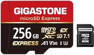 GIGASTONE 256GB microSD Express, MicroSDXC Express Memory Card SD 7.1 Speed up to R/W 880/650MB/s Co