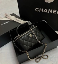 Chanel長盒子 （淡金扣）