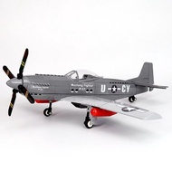 Compatible Building Blocks Military Building Blocks Airplane Series P-51 Mustang Fighter World War I