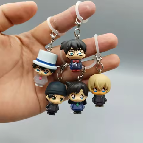 Bandai Detective Conan Gashapon Character Keychain Pendant Umbrella Hanger For Anime Fans Kaito Kid 