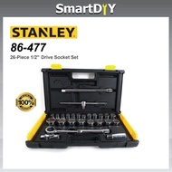 STANLEY 26 Piece 1/2" Drive Socket Set 86-477  (6 Point / 12 Point Socket)
