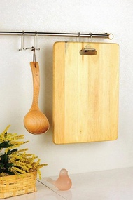 掛桿式砧板架　鍋鏟　大杓子勾掛架　304不鏽鋼製