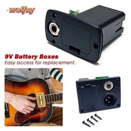 YOLANDA 9V Battery Boxes Black Cable Contacts 8 Styles Pickup Battery
