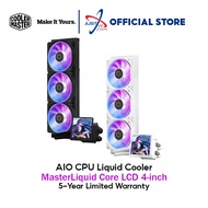 COOLER MASTER MASTERLIQUID 360 CORE LCD 4" 360 ARGB BLACK/ WHITE AIO LIQUID COOLER