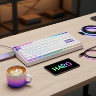 AULA HERO 84HE 84-Key Wired RGB Mechanical Gaming Keyboard, Music Rhythm Backlight, Magnetic Switch,