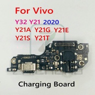 บอร์ดซ่อมโทรศัพท์มือถือรวดเร็วสำหรับ Vivo Y32 Y21 Y21A Y21S Y21T Y21E Y21G ปลั๊ก USB PCB ตัวเชื่อมต่