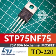 STP75NF75 75V 80A N-channel MOSFET P75NF75 TO-220 STMicroelectrics ORIGINAL