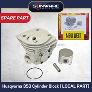 Husqvarna 353 Chainsaw - Cylinder Block &amp; Piston Assembly ( Local Spare Part )