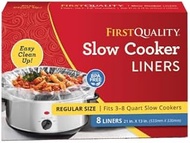 PanSaver Slow Cooker Liners - Disposable Liners for Instant Cleanup with No Scrubbing (Fits 3-8 Quar