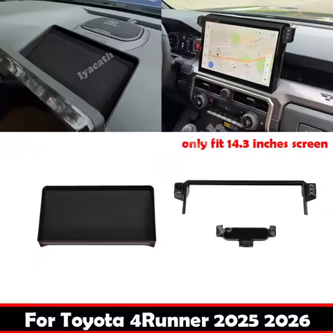 For TOYOTA 4Runner 4 Runner 2025 2026 ABS front dashboard Mobile phone holder screen storage box cov