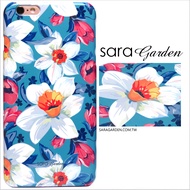 【Sara Garden】客製化 手機殼 蘋果 iPhone 6 6S 4.7吋 水彩感 湖水藍 碎花 保護殼 硬殼