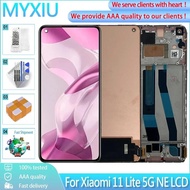 6.55" AMOLED For Xiaomi 11 Lite 5G NE LCD Display Touch Screen Digitizer Assembly For Mi 11 Lite 5G 