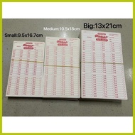 ◎ ≈ ▼ ENDING CARD , PBA CARD , BACK TO BACK ENDING CARD SMALL & medium &BIG , 1BUNDLE (100PCS)
