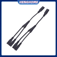 HENGHOME IEC 320 C8 2Pin Male To 2 X C7 Female Y Split Power Cable About 28CM IEC 320 C7 To C8 Exten