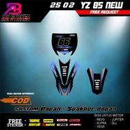 FRONT REAR FENDER BOARD DECAL YZ 85 NEW STOCK ALWAYS READY GTX BEBEK STANDARD NEW VIRAL DESIGN ABI S