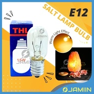 [1PC] THL E12 15W Warm Light Effect Lampu Mesin Jahit 盐晶灯 Tabular Lamp Salt lamp Refrigerator Cooker Hood Light Bulb