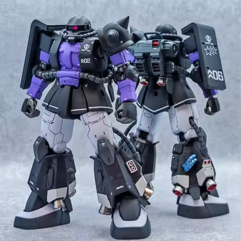 Hg 1/144 GTO Gao Gao Black Sanrensei ZAKU Mark Rabbit Mk-Ii Assemble Model Mecha Toys Decorate Child