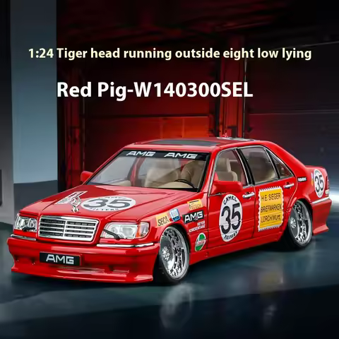 1:24 Benz S W140 320SEL Modified Version Super Racing Car Alloy Metal Diecast Model Car Collecting H