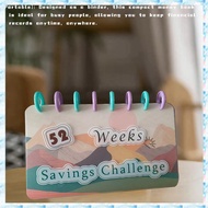 ( D I Q H )Budget Book Money Saving Binder Saving Challenge Reusable Cash Planner Envelope Fun Money