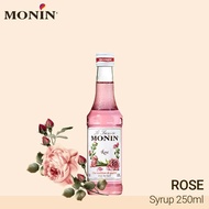 🔥 พร้อมส่งMonin Rose Syrup 250 ml 1 bottle โมนิน กุหลาบ ไซรัป 250 มล. 1 ขวด 🔥