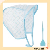 HECCEH Hair Coloring Cap, With Plastic Crochet Hook Reusable Hair Highlighting Cap,  Blue Hair Dying